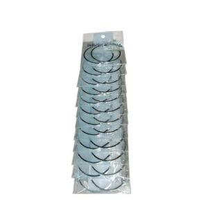 TIRA x1 Par Argollas Plateadas 4.5cm Ultra Finas Minimalistas – Elegancia Diaria