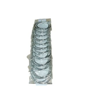 TIRA x1 Par Argollas Plateadas 5cm Gruesas Grandes – Chunky Jumbo Livianas – S.Z.C