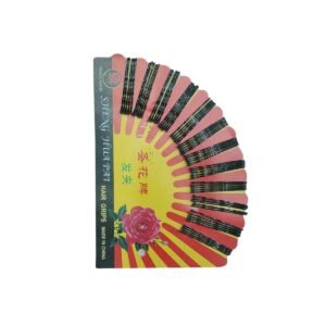 PACK x36 Horquillas Invisibles Profesionales – Tarjeta Abanico Sheng Hua Pai – Ultra Finas Negras