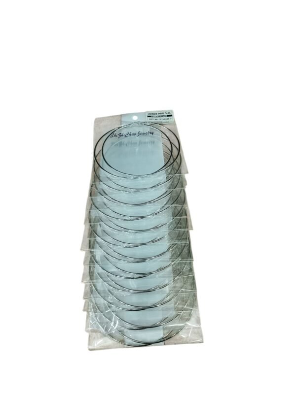 MODACOOLSAS9 TIRA x1 Par Argollas Plateadas 9cm Extra Grandes Finas – C-6CM – Brillo Espejo Livianas