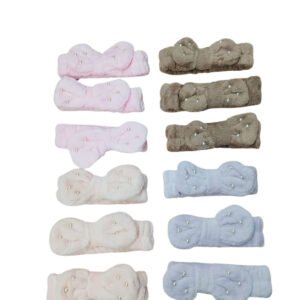 Vinchas Plush Moño Perlas